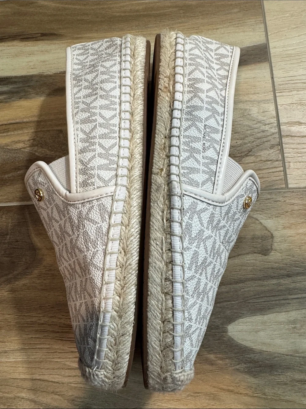 Michael Kors Hastings Signature Logo Slip-On Espadrilles Women's Size 8.5M